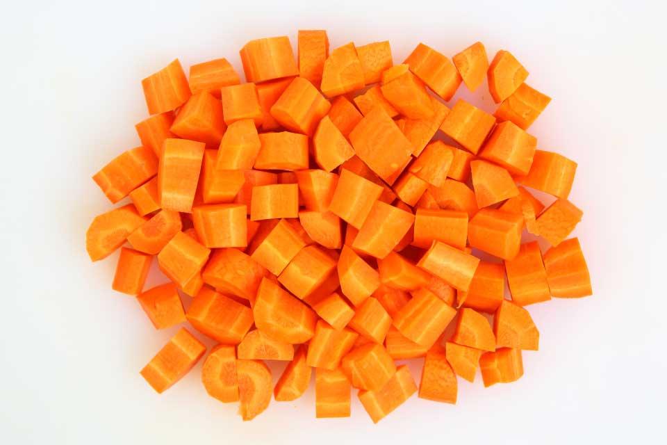 Karotten, Würfel